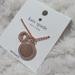 Kate Spade Rose Gold Spade Neclace